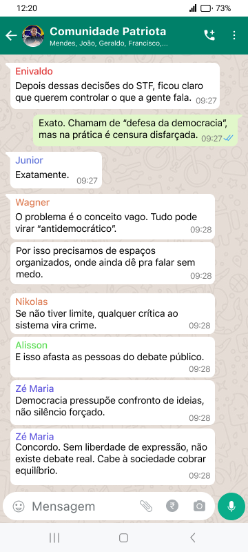 Screenshot da comunidade 1